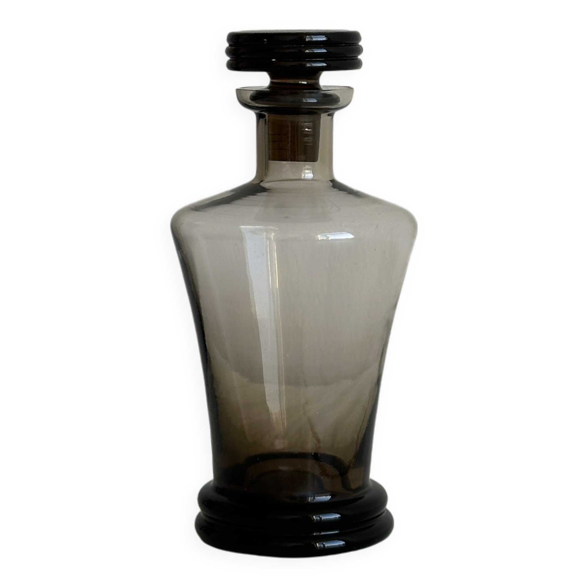 Smoked glass bottle