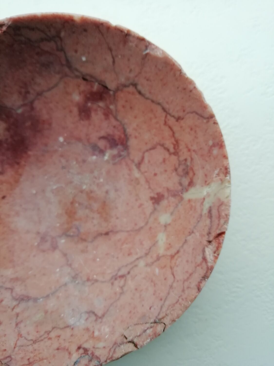 Vide poche en marbre rose
