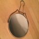 Miroir barbier double face grossissant rond