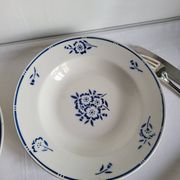 4 Deep Plates in earthenware Moulin des Loups & Hamage model Lucien