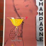 Moet & Chandon poster signed Chem