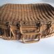 Suitcase round Wicker vintage
