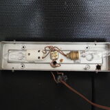 Transparent worked glass sconce from the 1950s