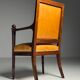 French armchair 19th century leather