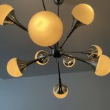 Vintage trumpet chandelier from the 70s