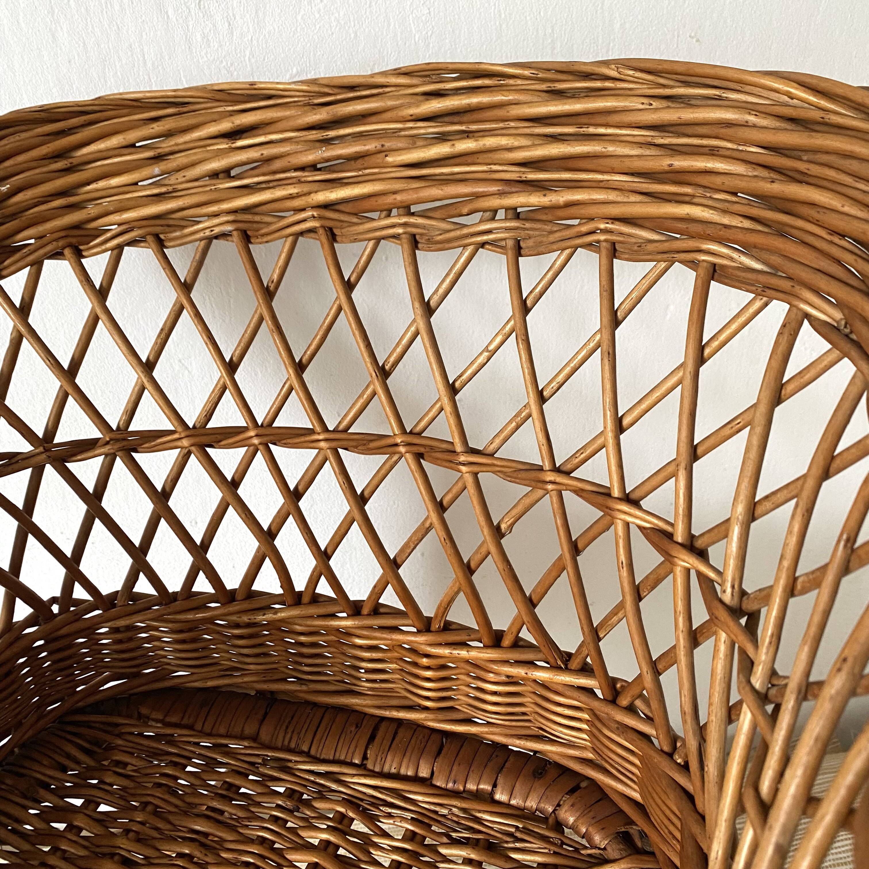 Rattan armchair for children
