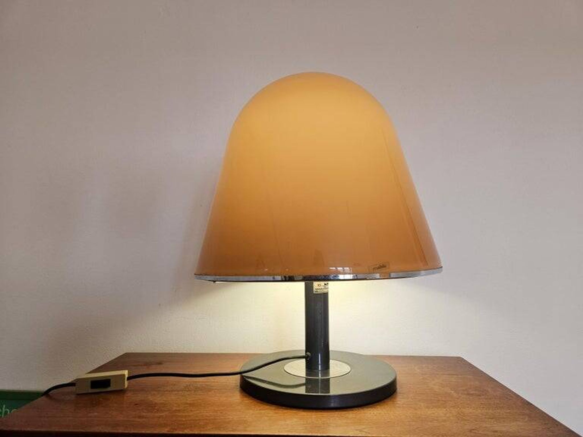 Midcentury Large Table Lamp KUALA for Meblo, Franco Bresciani, Italy, 1970s