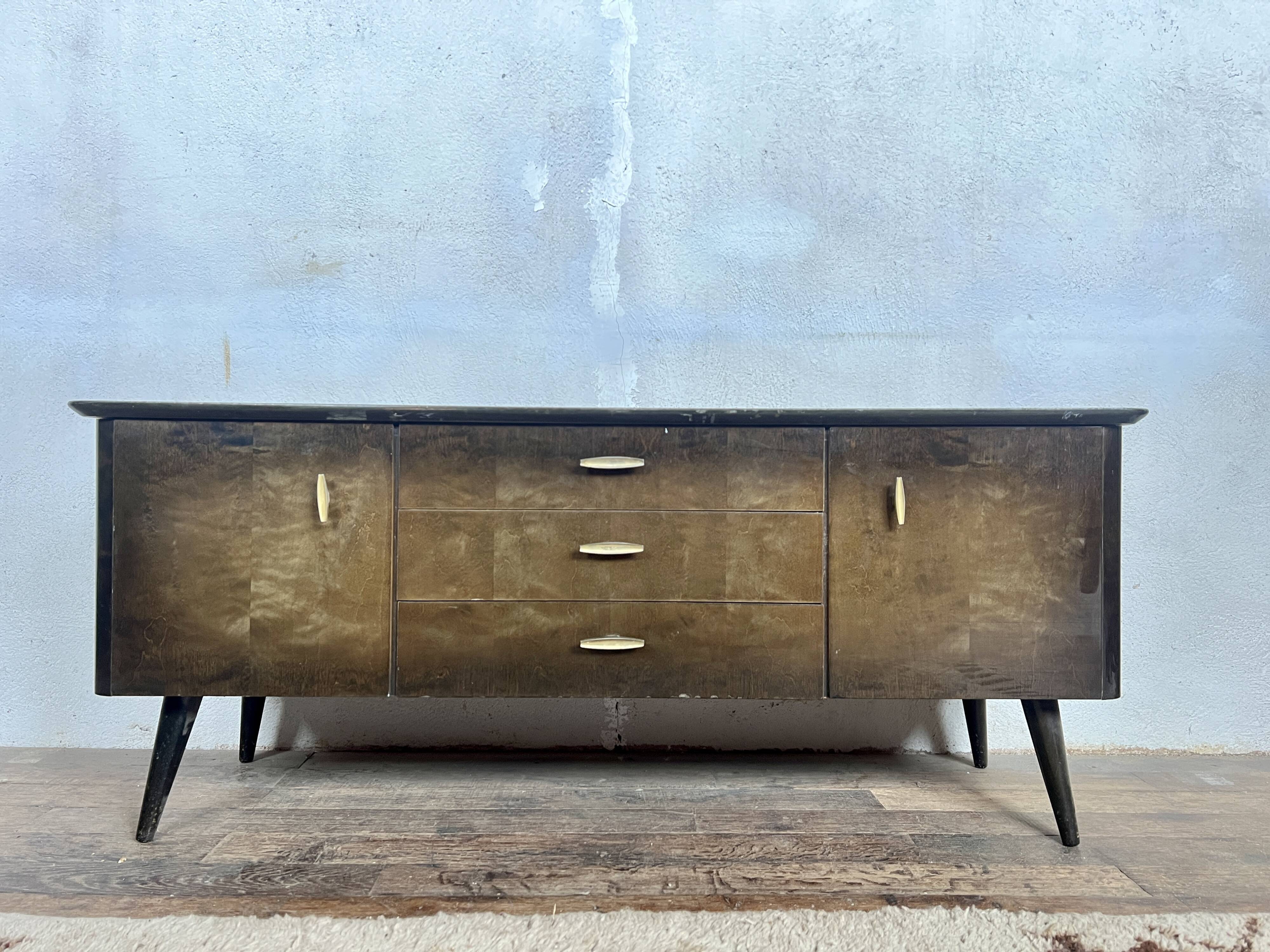 French modernist vintage TV/hifi cabinet