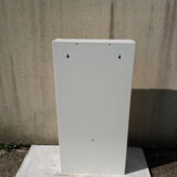 White metal shoe cabinet for 6 pairs