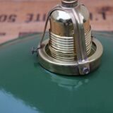 Hanging in green enamelled sheet metal