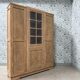 Large Art Deco wardrobe in oak (renovated)