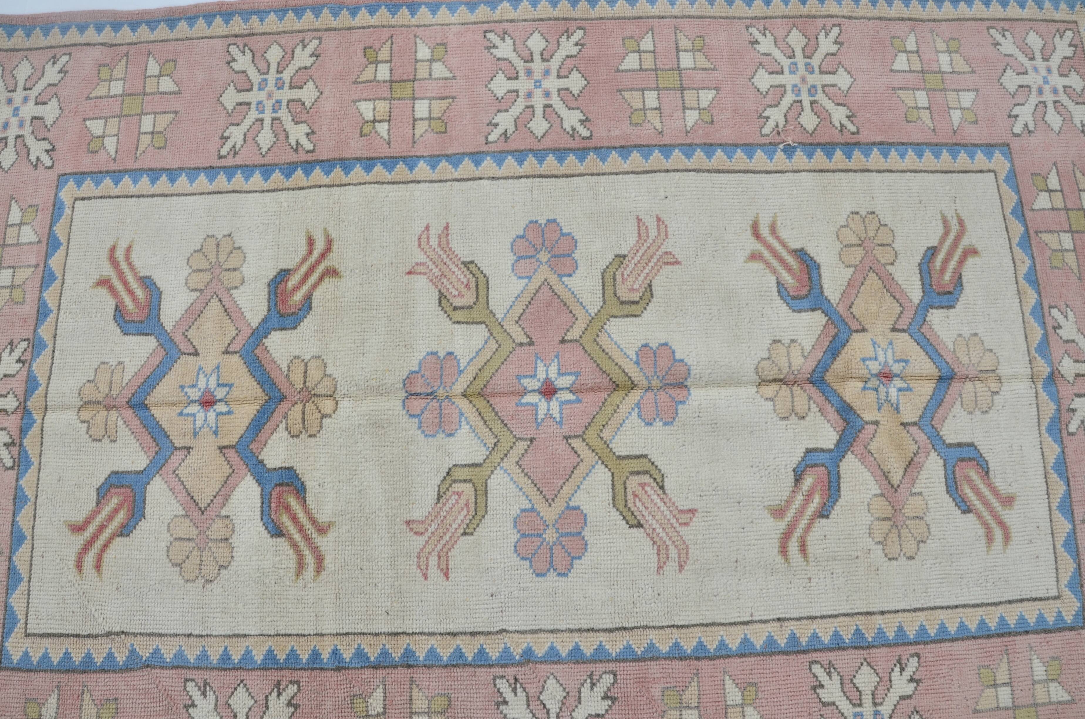 Oushak Handknotted Vintage Rug sku 2413