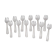 12 Art Deco oyster forks Ercuis in silver-plated metal