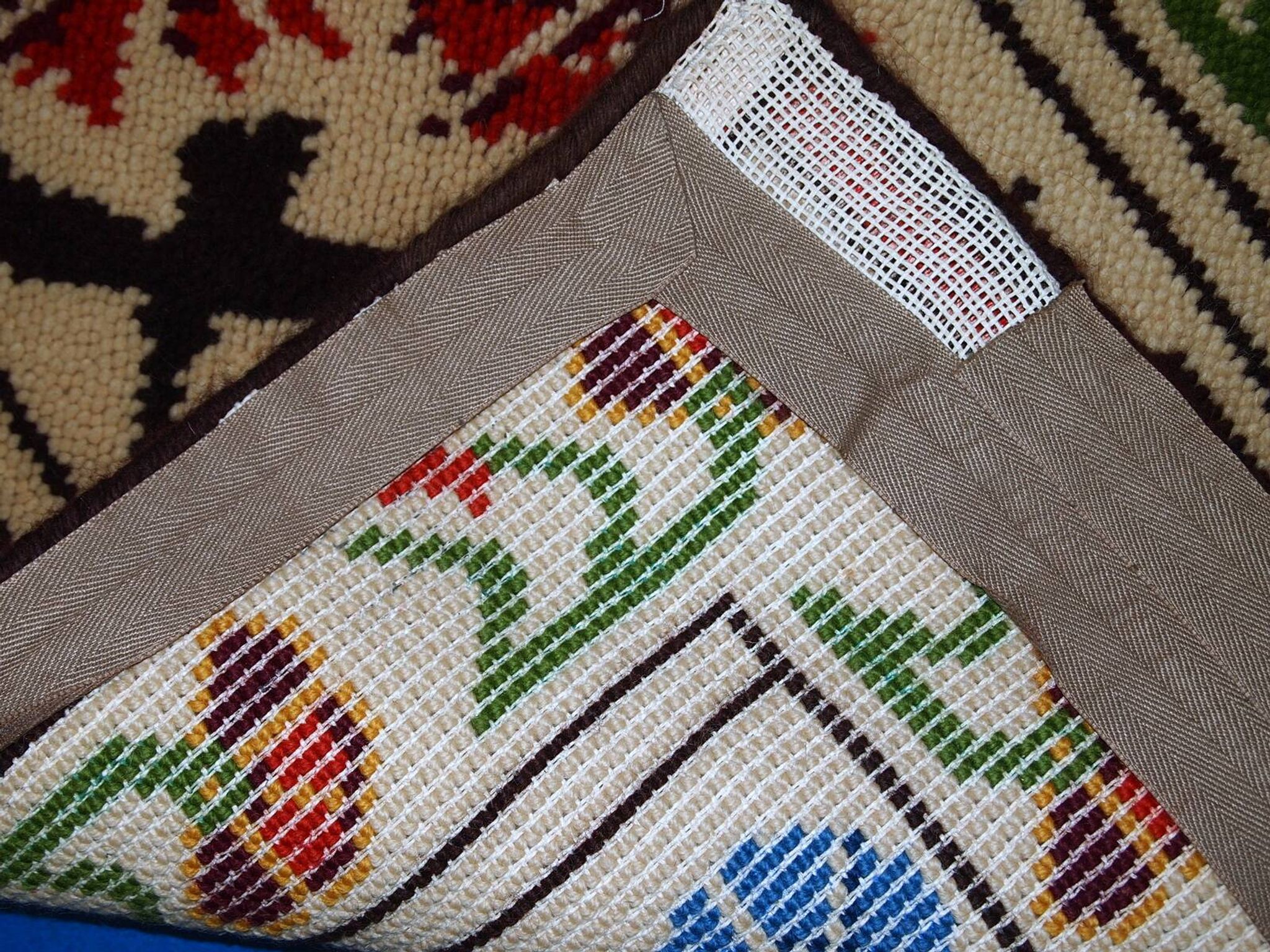 Tapis Vintage Savonnerie en Laine, Années 1970, Élégance Française