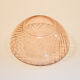 Pink glass salad bowl pink rosaline