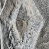 Brutalist wall decoration sculpture from the 1970s in aluminium cast.