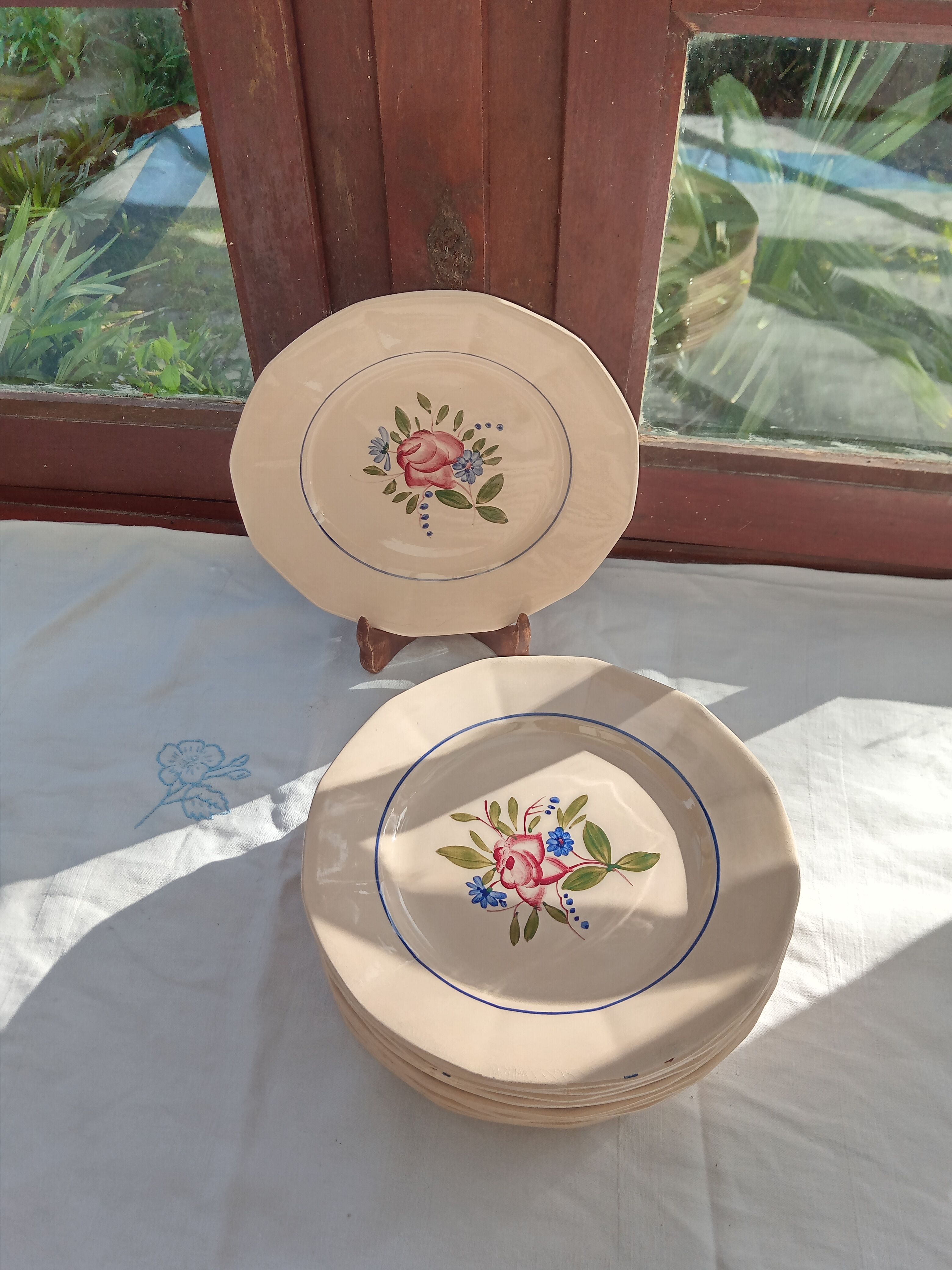 12 flat plates Digoin