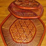 Lacquered bamboo box