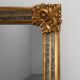 Miroir de style baroque du 20e siècle par Deknudt en résine dorée, Belgique