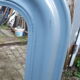 Louis Philippe old mirror lacquered gray