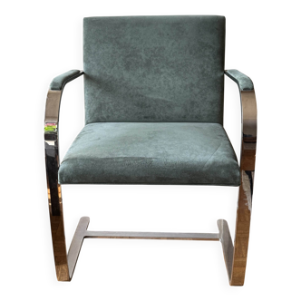 Knoll Studio Suede Chair – Timeless Elegance (Good Condition)