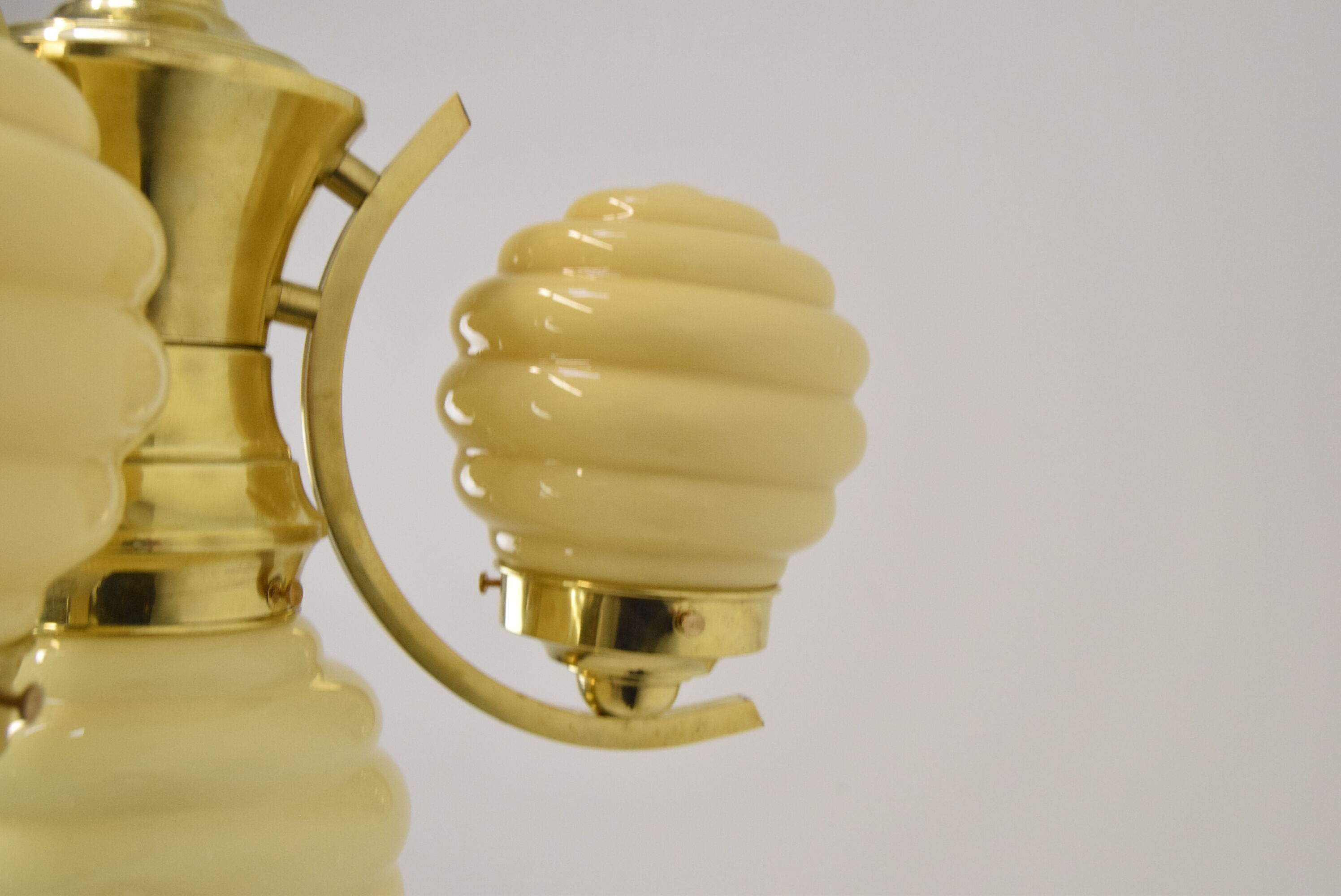 Art deco chandelier Czechoslovakia 1930's