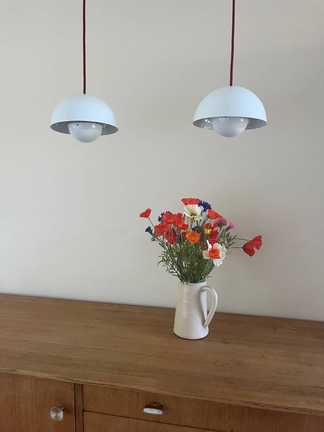 2x Vintage Verner Panton Flowerpot pendant lamp - Louis Poulsen