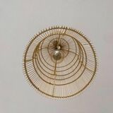 Handmade Rattan Wall Sconce - Boho Lighting - Hanging Wall Lamp