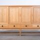 Brutalist Oak Sideboard attributed to Henning Kjærnulf, Denmark, 1960s
