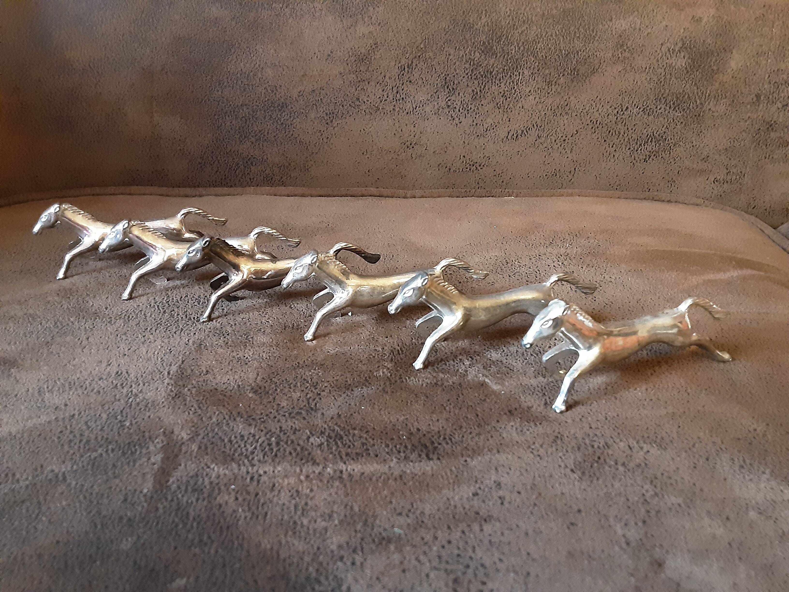 Set of 6 metal knife holders