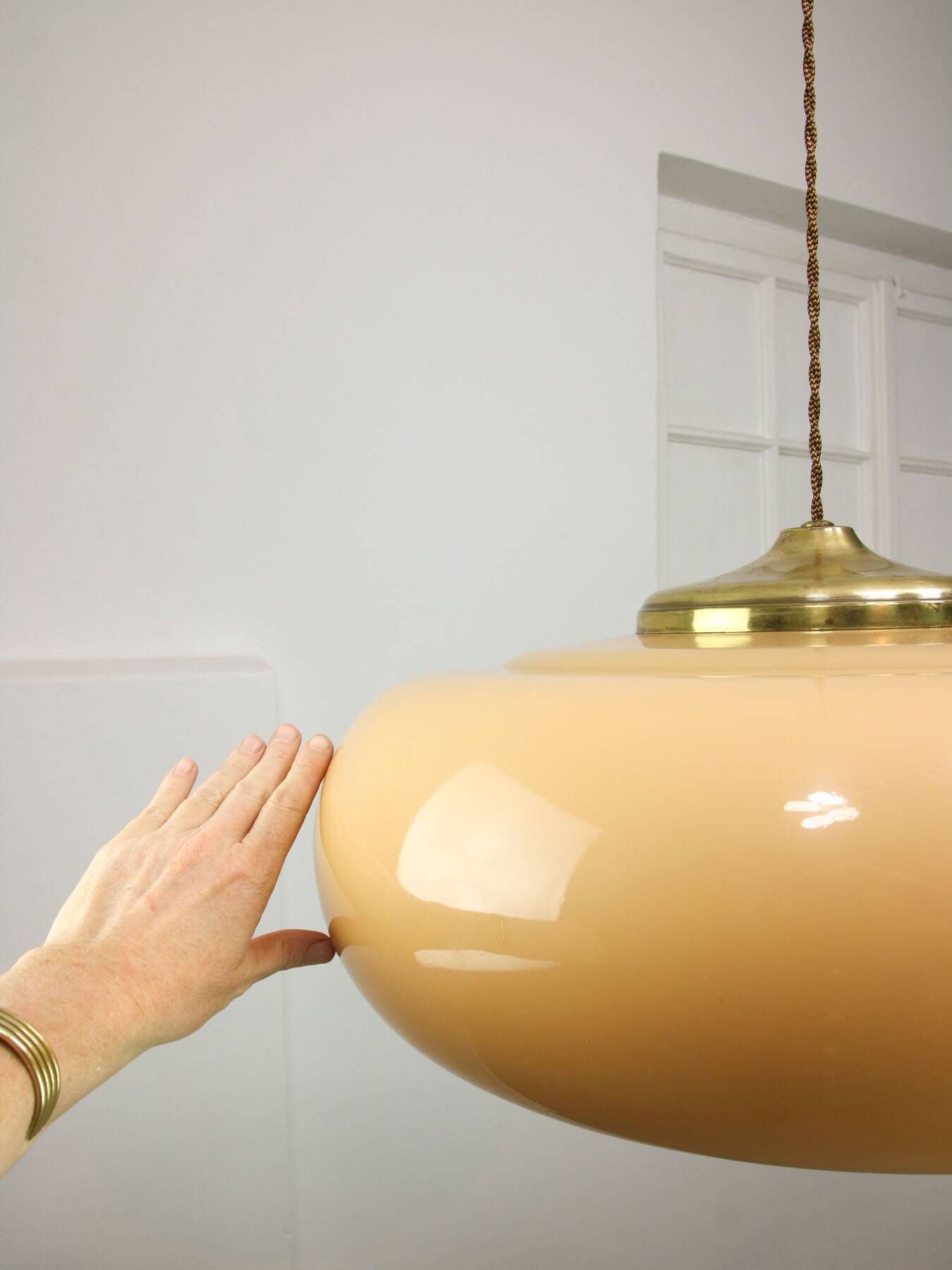 Large Mid-century Modern Pendant Lamp from Guzzini, 1960s