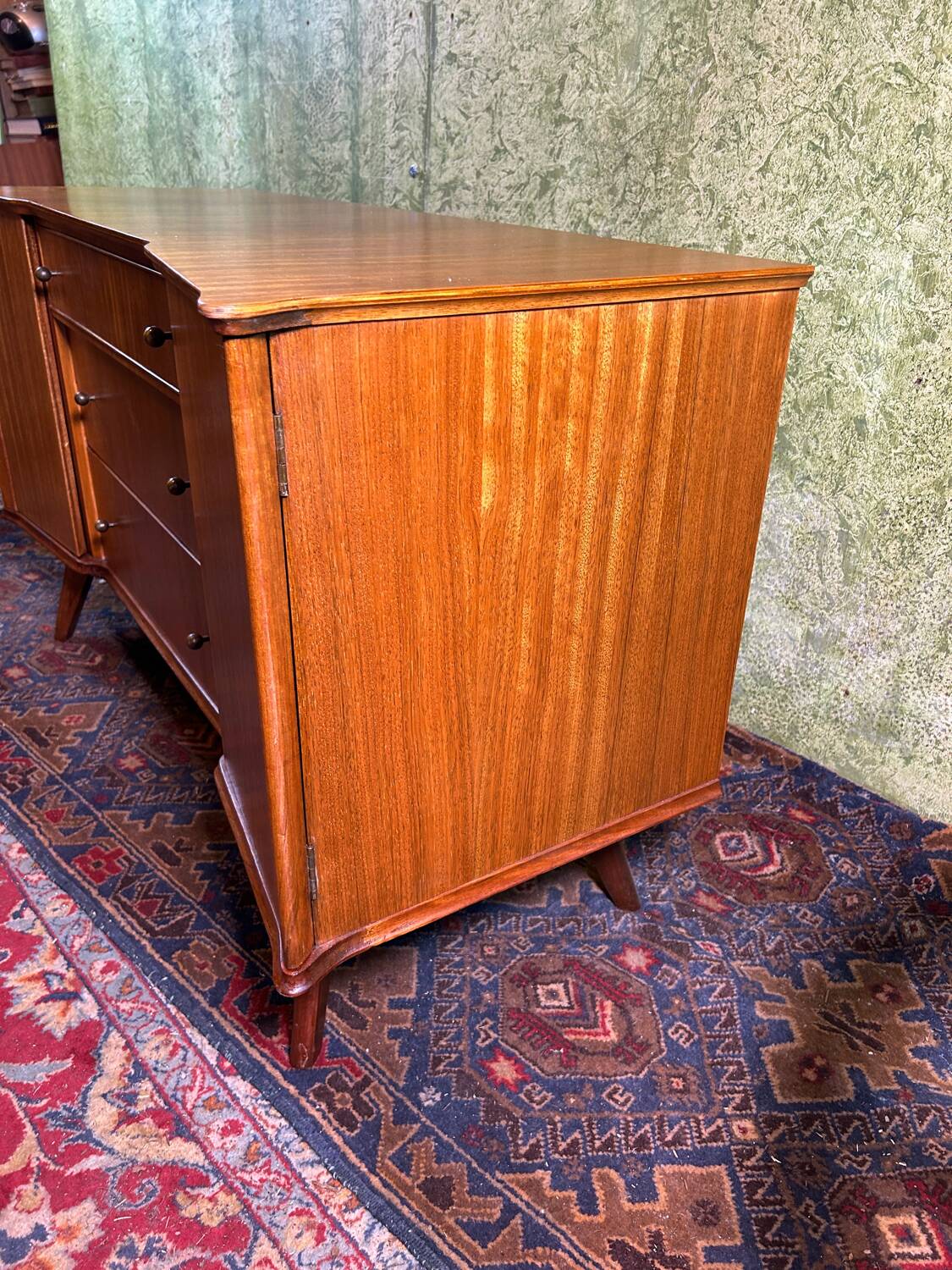 Mid century retro vintage teak small sideboard by William Lawrence 1960