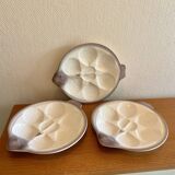 Fish-shaped oyster plates West Germany