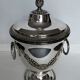 Silver metal ice bucket