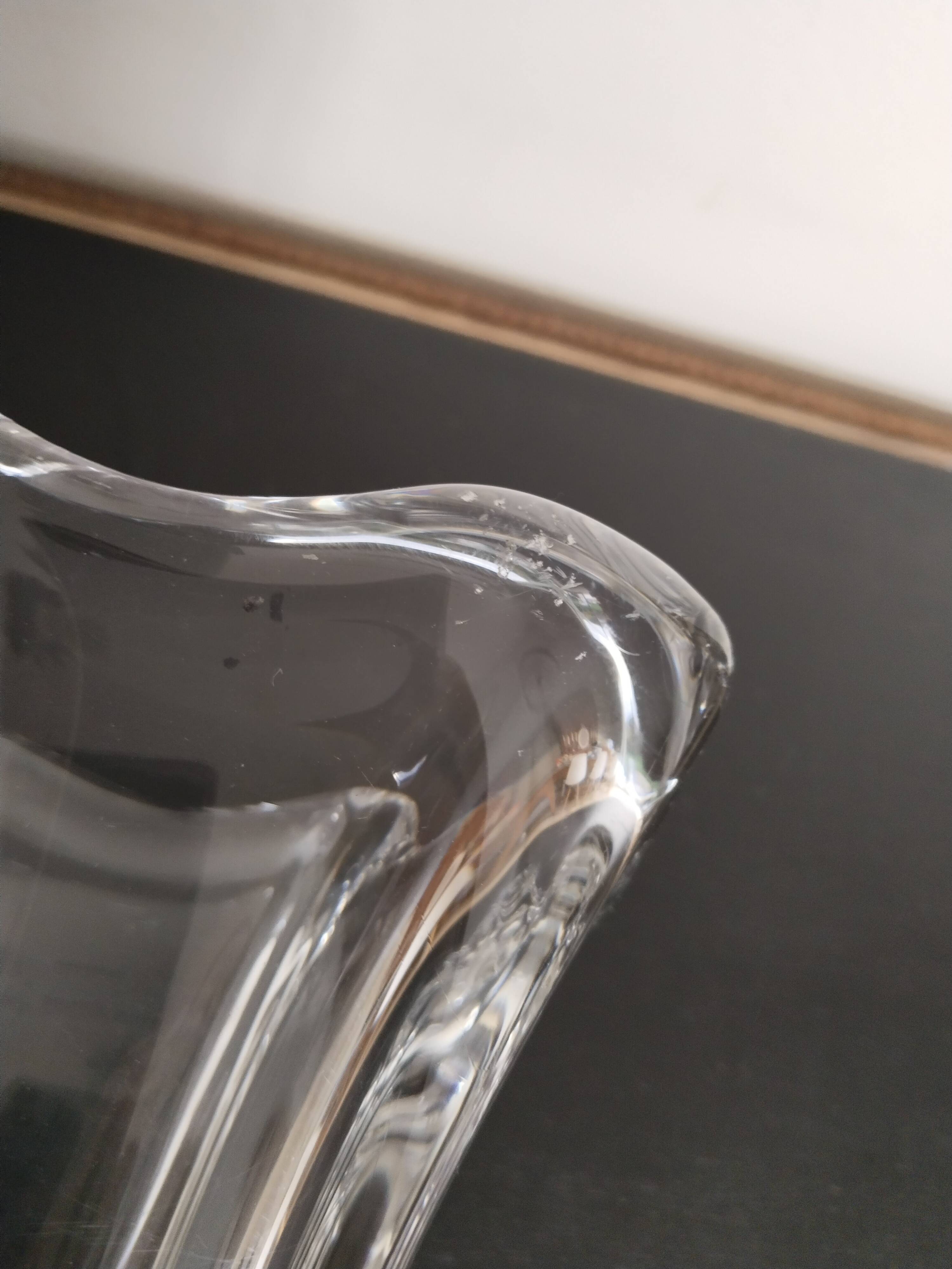 Daum crystal vase, signed, 2.2 kg