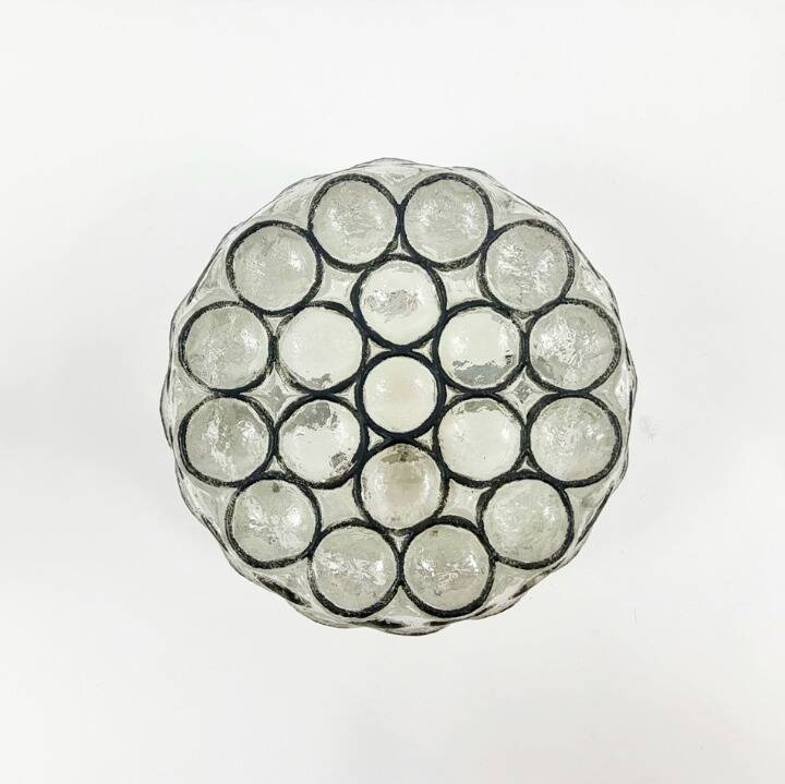 Mid-Century Glass Ceiling Light from Limburg, Germany, 1960s