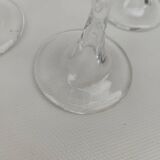 4 verres en cristal Daum, modèle Fleurus. Années 70.