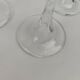 4 Daum crystal glasses, Fleurus model. 1970s.