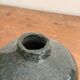 Glazed Engraved Bowl Vase with Geometric Flowers, Popular Art from the 50s