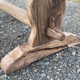 1930s monastery table in raw oak