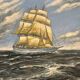 Tableau marine bateau en mer