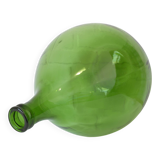 Dame-jeanne XXL / bouteille verte transparente vintage / verre soufflé à la main / vase de sol