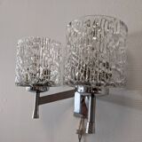 Pair of Murano glass wall lights by Kaiser Leuchten, Germany circa 1970.