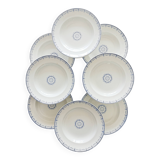 Set of 8 Onnaing soup plates, Perles