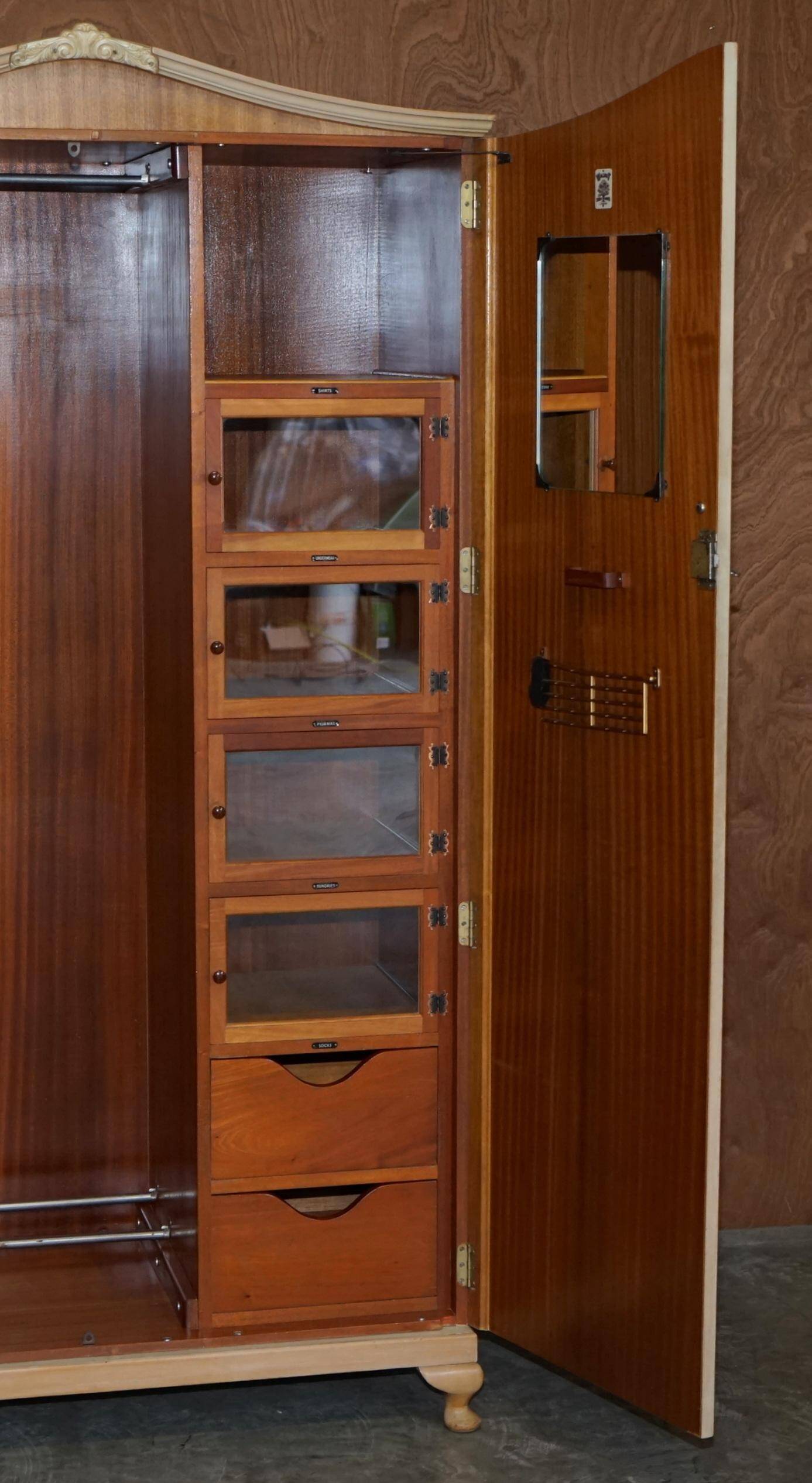 Light walnut cabinet from the 1940s