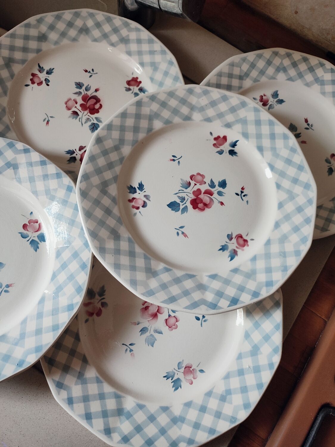 6 flat plates Bastia by Sarreguemines