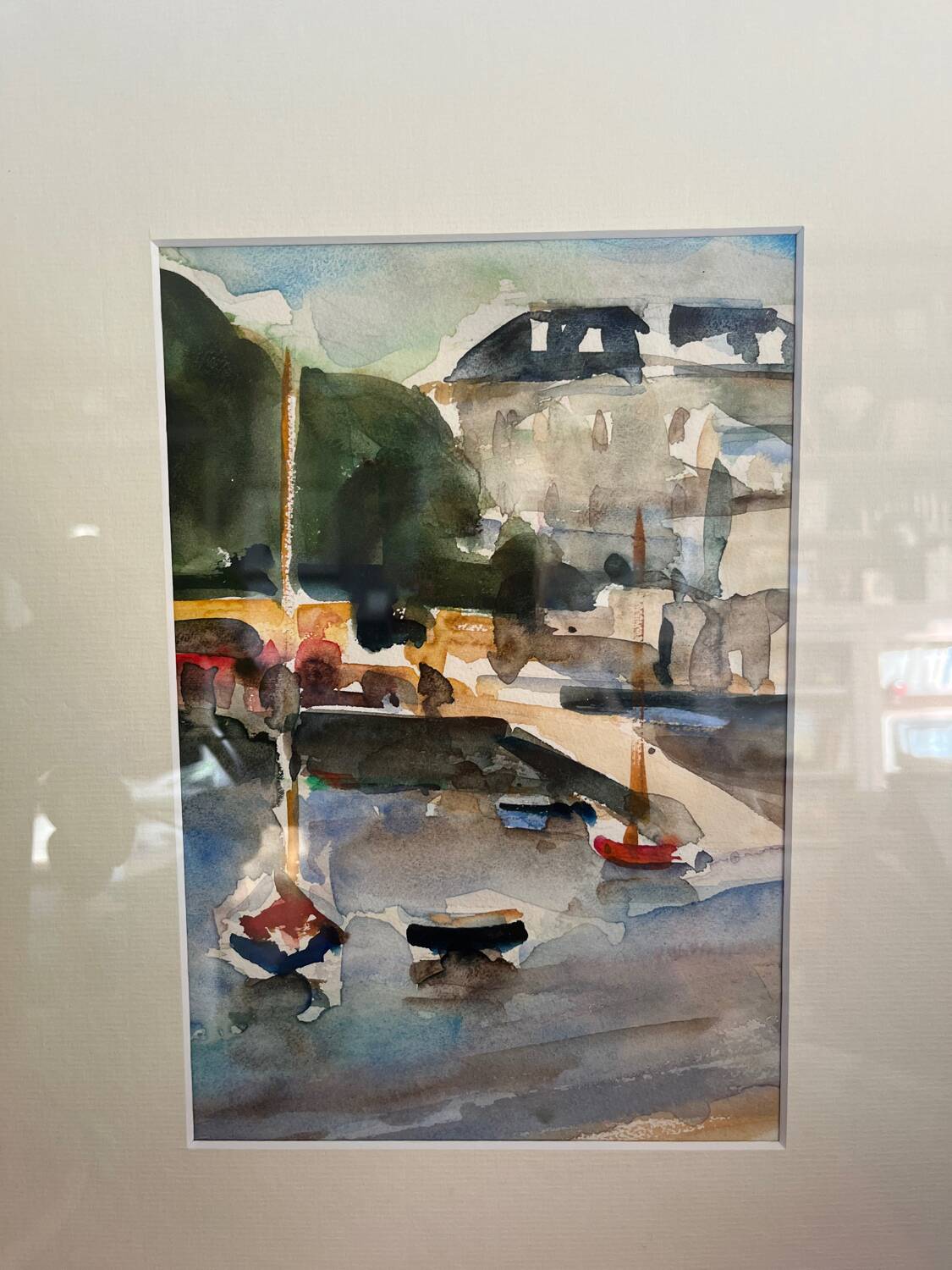 Original framed watercolor