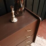 Commode vintage pieds compas