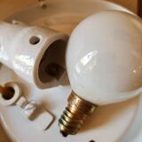 Textured glass ceiling lamp