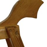 Vintage rocking horse 60s pinewood design minimalist design